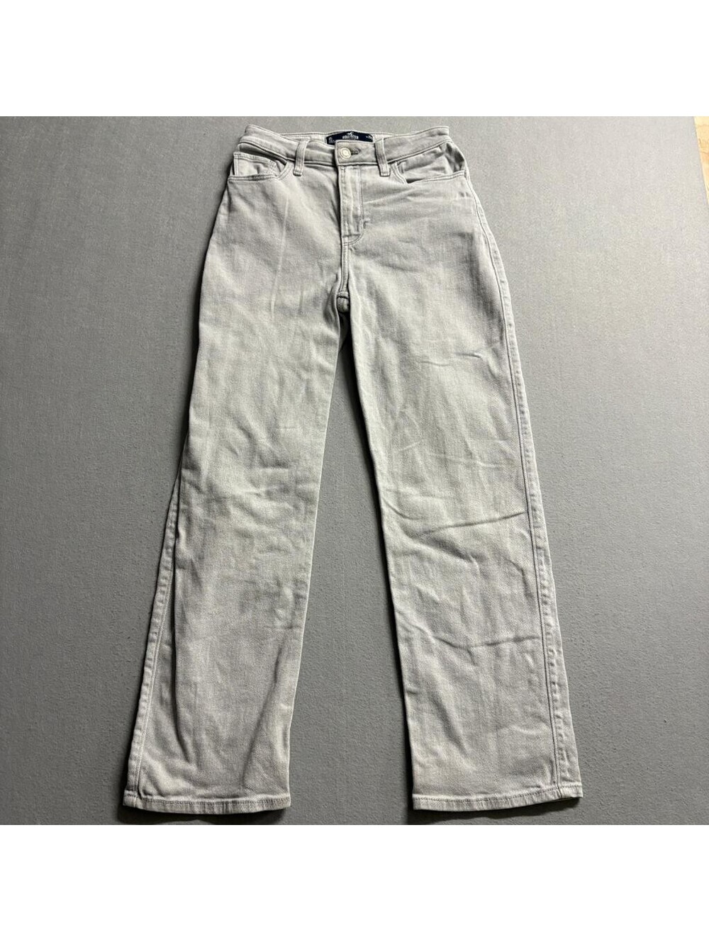 Hollister Ultra High Rise Dad Jeans Womens 0S W25 Gray Denim Vintage Stretch